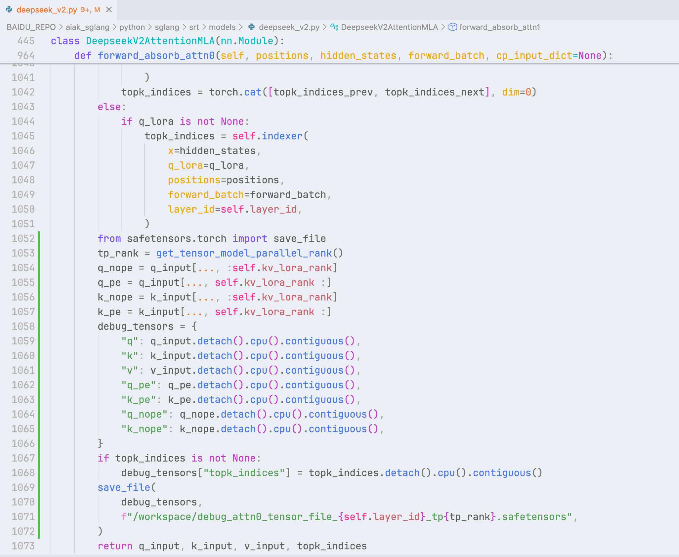 attn0 的导出代码